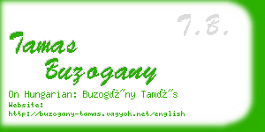 tamas buzogany business card